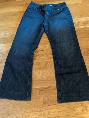 Chico's Dark Wash Wide Leg Jeans Trouser